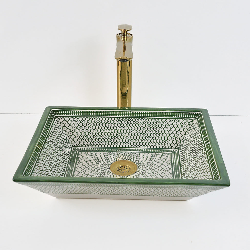 Meuble sous-vasque bois chêne avec lavabo blanc intégré, rangement salle de bain